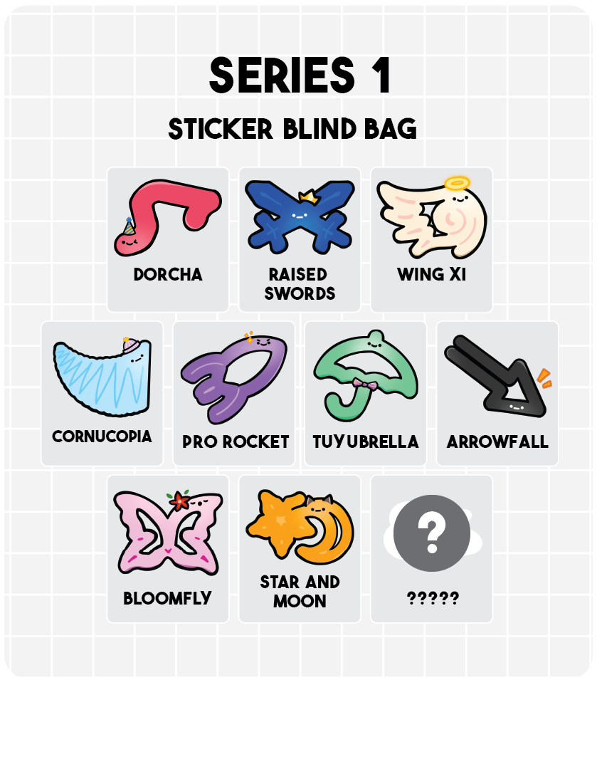 SliderPals Blind Bag Sticker – Series 1