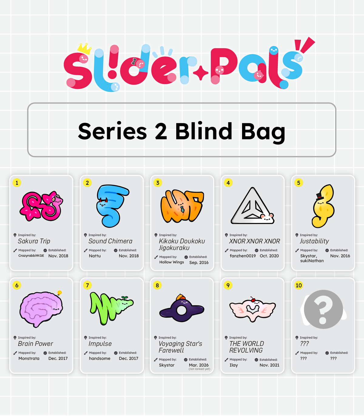 SliderPals Blind Bag Sticker – Series 2