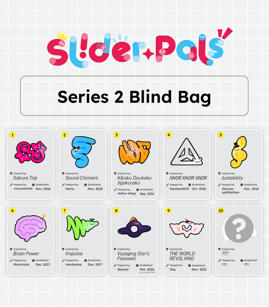 SliderPals Blind Bag Sticker – Series 2
